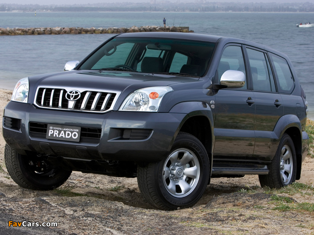 Toyota Land Cruiser Prado GXL 5-door AU-spec (J120W) 2003–09 pictures (640 x 480)