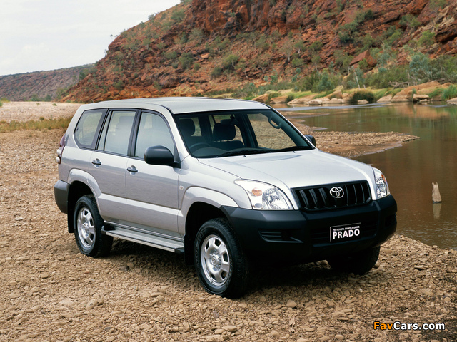 Toyota Land Cruiser Prado GX 5-door AU-spec (J120W) 2003–09 pictures (640 x 480)