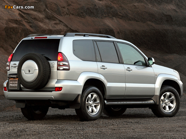 Toyota Land Cruiser Prado VX 5-door ZA-spec (J120W) 2003–09 wallpapers (640 x 480)