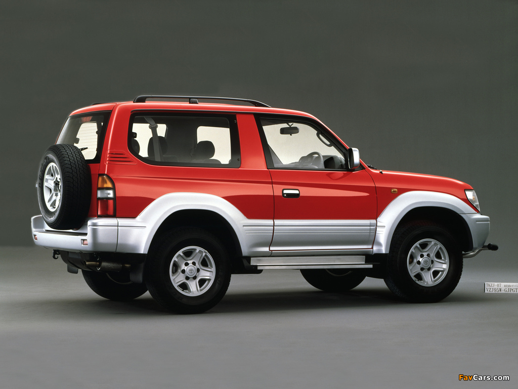 Toyota Land Cruiser Prado 3-door (J90W) 1996–99 wallpapers (1024 x 768)