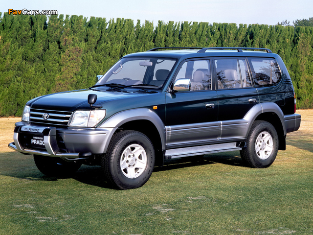 Toyota Land Cruiser Prado 5-door JP-spec (J95W) 1996–99 wallpapers (640 x 480)