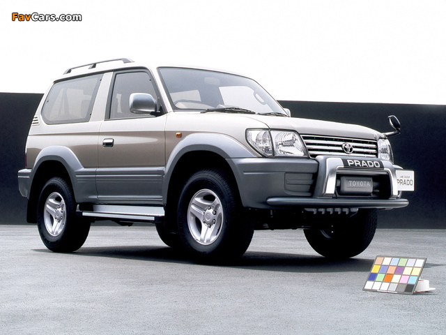 Toyota Land Cruiser Prado 3-door JP-spec (J90W) 1999–2002 wallpapers (640 x 480)