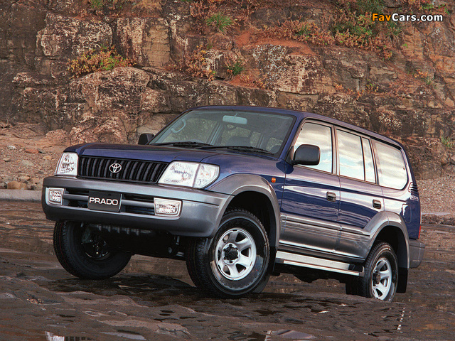 Toyota Land Cruiser Prado 5-door AU-spec (VZJ95W) 1999–2002 wallpapers (640 x 480)