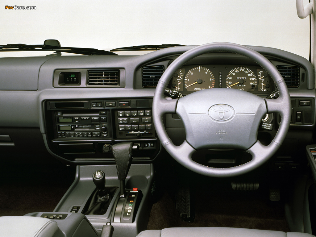 Toyota Land Cruiser 80 Wagon VX-Limited JP-spec (HZ81V) 1995–97 wallpapers (1024 x 768)