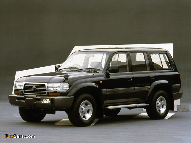 Toyota Land Cruiser 80 VX-Limited Active Vacation JP-spec (HDJ81V) 1995–97 wallpapers (640 x 480)