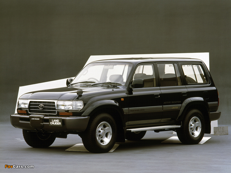 Toyota Land Cruiser 80 VX-Limited Active Vacation JP-spec (HDJ81V) 1995–97 wallpapers (800 x 600)