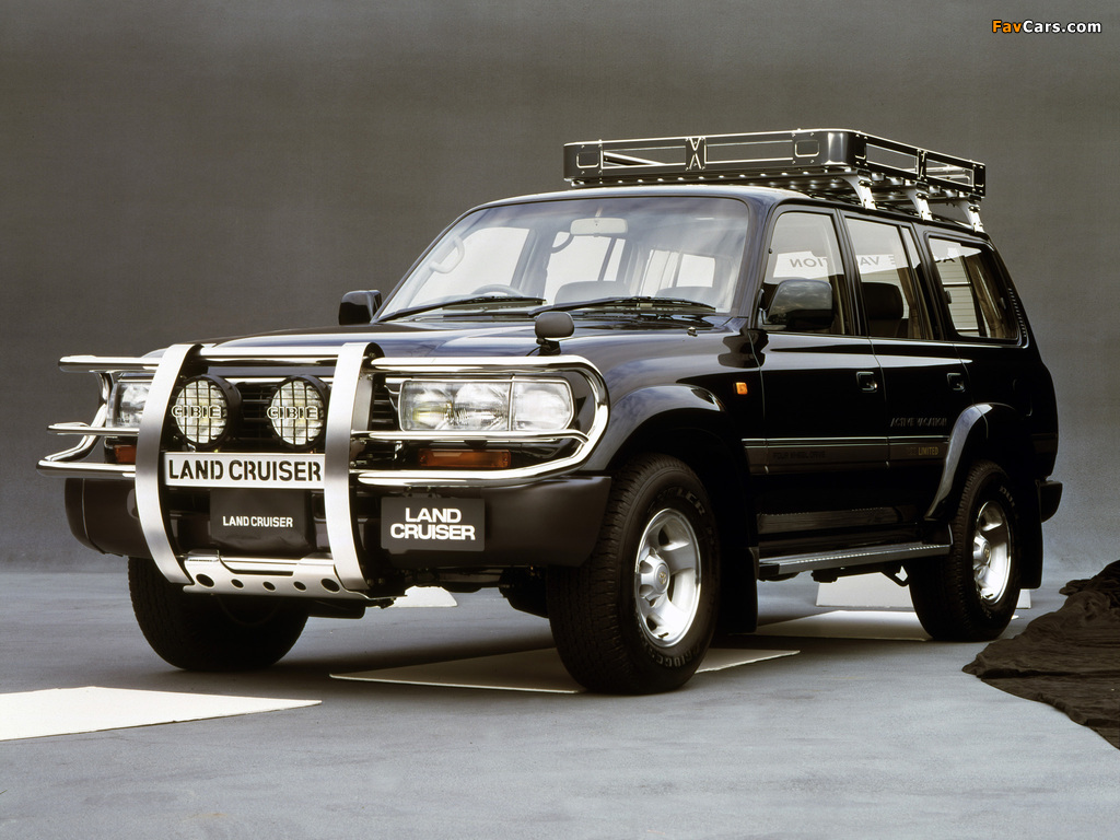 Toyota Land Cruiser 80 VX-Limited Active Vacation JP-spec (HZ81V) 1995–97 wallpapers (1024 x 768)