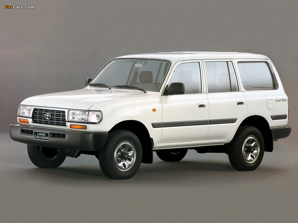 Toyota Land Cruiser 80 GX (HZJ81V) 1995–97 wallpapers (1024 x 768)