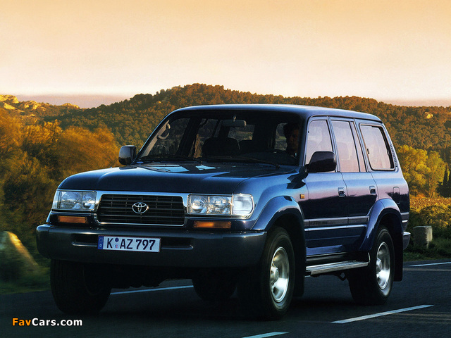 Toyota Land Cruiser 80 VX (HZ81V) 1995–97 wallpapers (640 x 480)