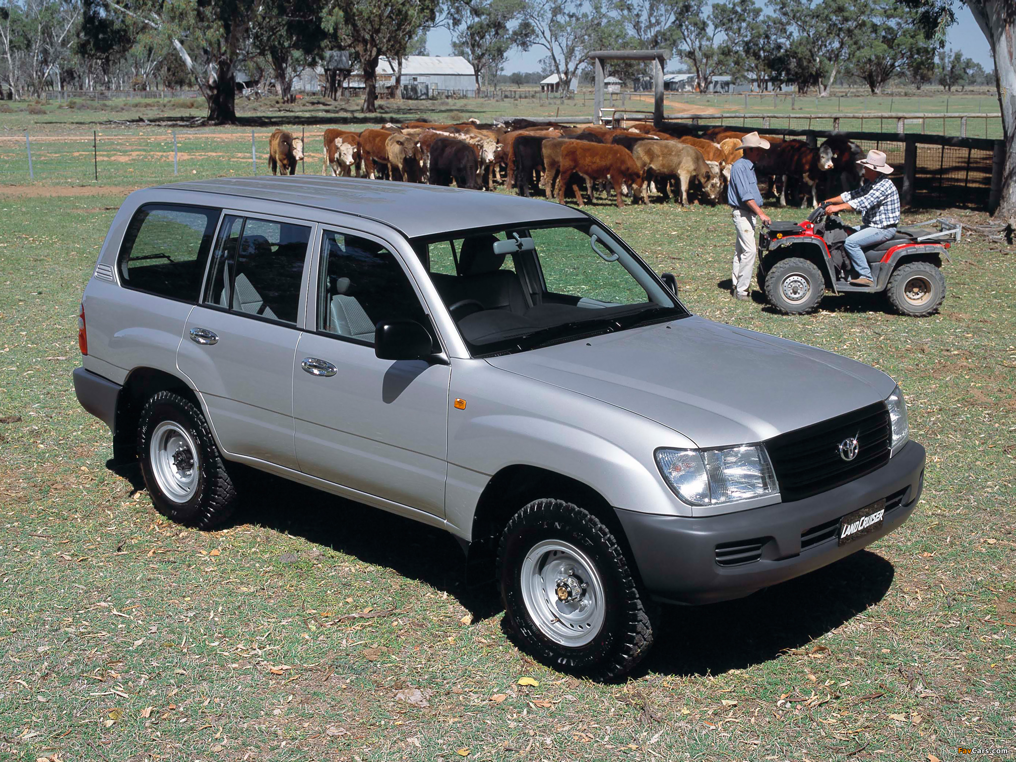 Toyota Land Cruiser 100 Standard AU-spec (HZJ105) 2002–05 wallpapers (2048 x 1536)