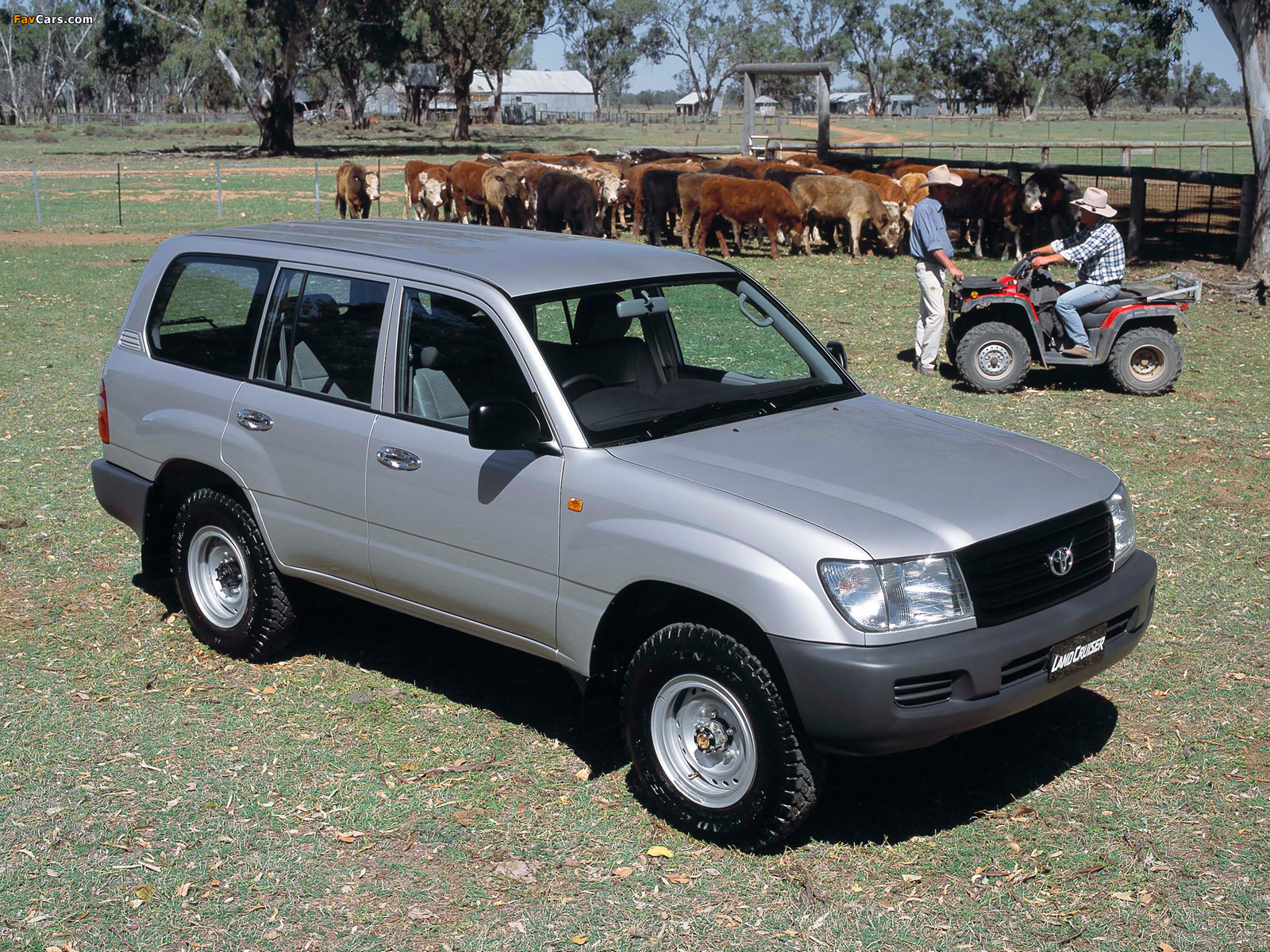 Toyota Land Cruiser 100 Standard AU-spec (HZJ105) 2002–05 wallpapers (1600 x 1200)