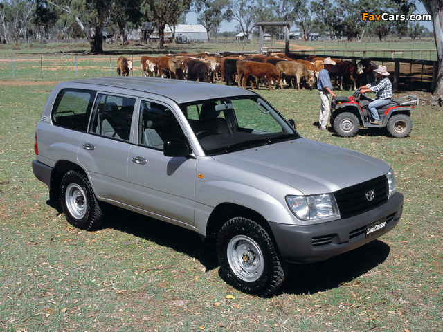 Toyota Land Cruiser 100 Standard AU-spec (HZJ105) 2002–05 wallpapers (640 x 480)