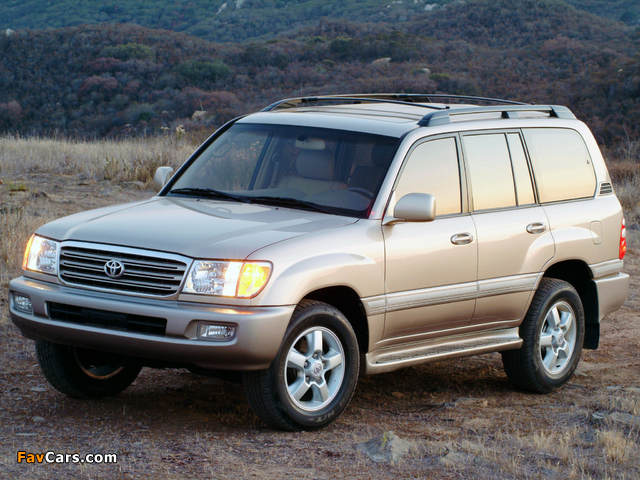 Toyota Land Cruiser 100 US-spec (UZJ100W) 2002–05 wallpapers (640 x 480)