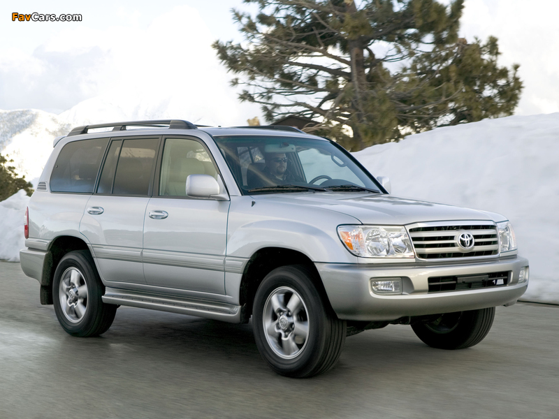 Toyota Land Cruiser 100 US-spec (UZJ100W) 2005–07 wallpapers (800 x 600)