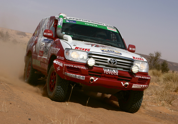 Auto Body Toyota Land Cruiser 100 Dakar Rally Car (J100-101) 2008 wallpapers