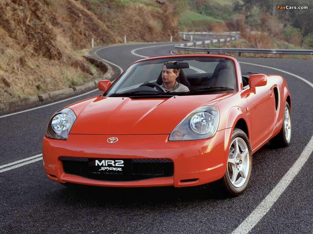 Toyota MR2 Spyder AU-spec 1999–2002 wallpapers (1024 x 768)