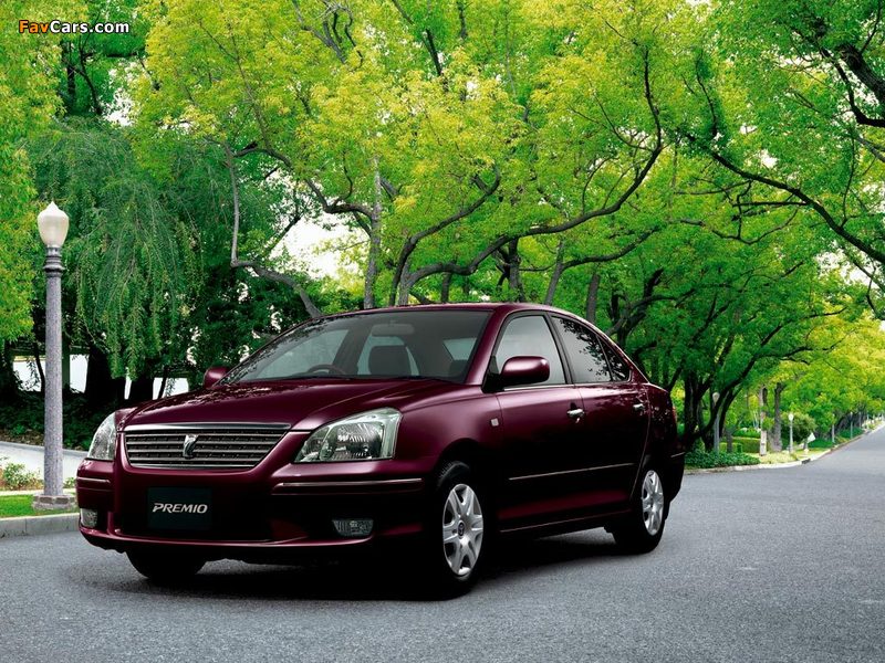 Toyota Premio (T240) 2001–07 wallpapers (800 x 600)