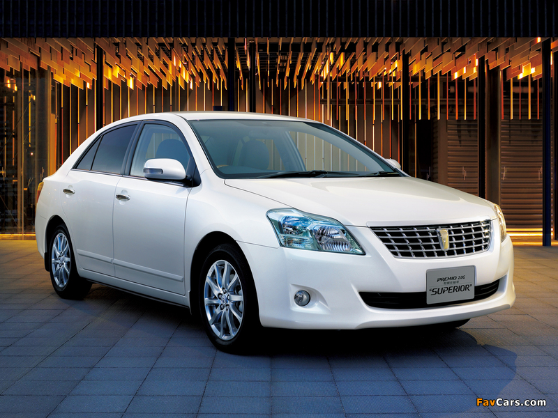 Toyota Premio 2.0 G Superior (ZRT261) 2008–10 wallpapers (800 x 600)