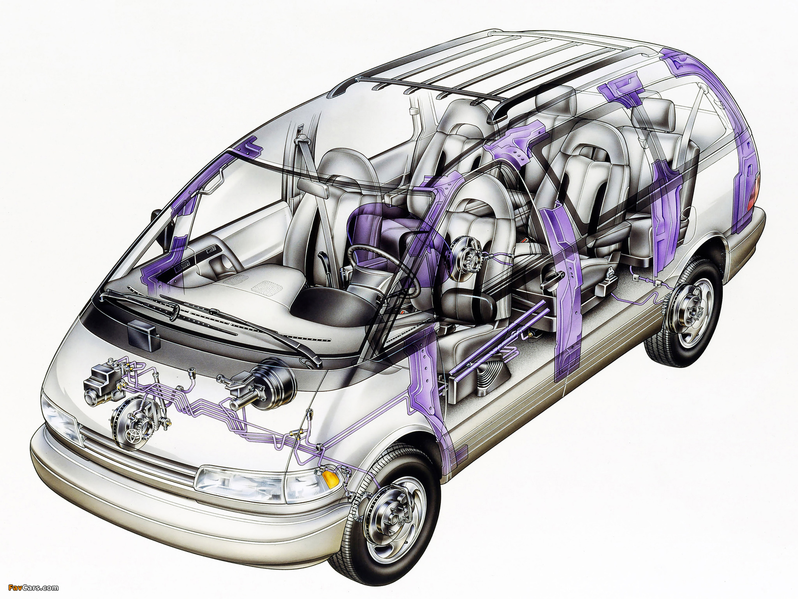 Toyota Previa US-spec 1990–2000 photos (1600 x 1200)