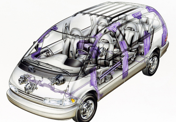 Toyota Previa US-spec 1990–2000 photos