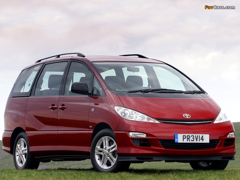 Toyota Previa UK-spec 2005–07 photos (800 x 600)