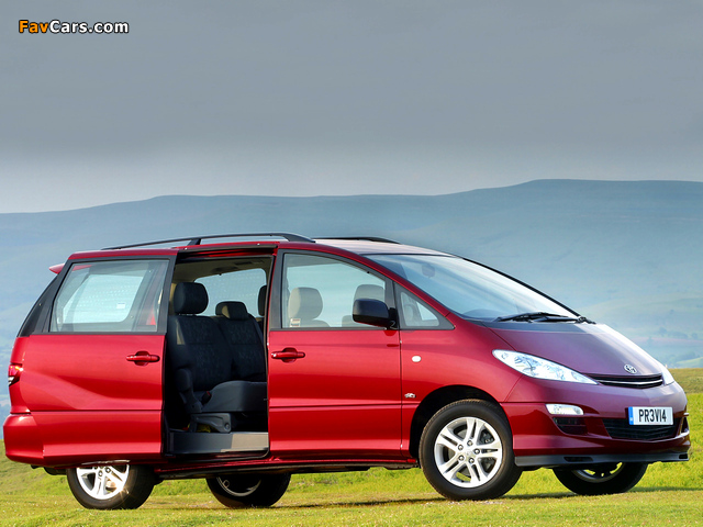 Toyota Previa UK-spec 2005–07 pictures (640 x 480)