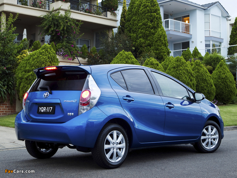 Pictures of Toyota Prius c AU-spec 2012 (800 x 600)