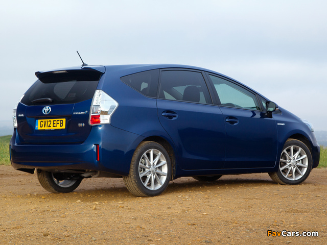 Pictures of Toyota Prius+ UK-spec (ZVW40W) 2012 (640 x 480)