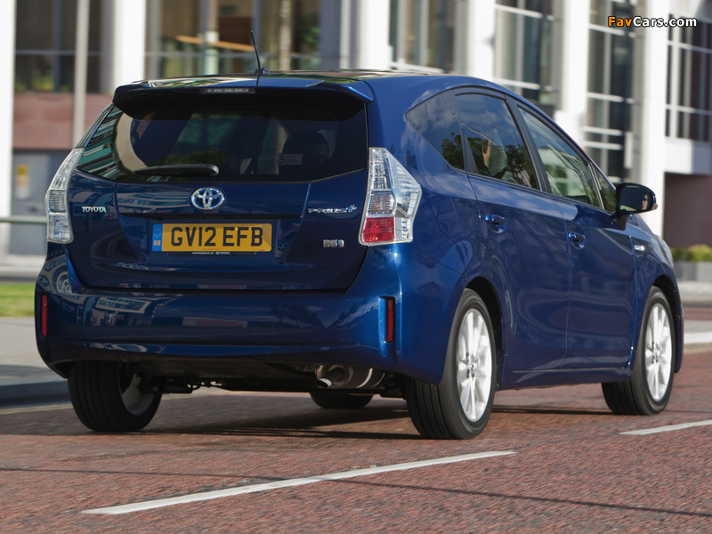 Toyota Prius+ UK-spec (ZVW40W) 2012 wallpapers (800 x 600)