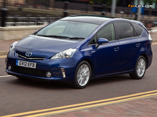 Toyota Prius+ UK-spec (ZVW40W) 2012 wallpapers (640 x 480)