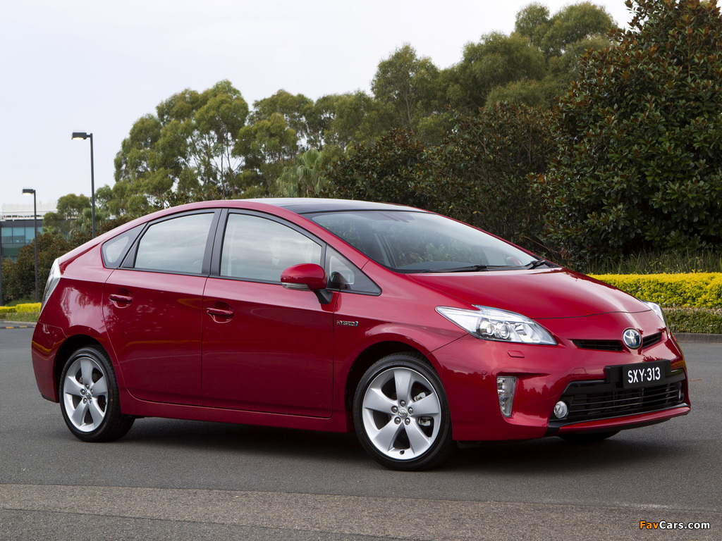 Toyota Prius AU-spec (ZVW30) 2012 wallpapers (1024 x 768)