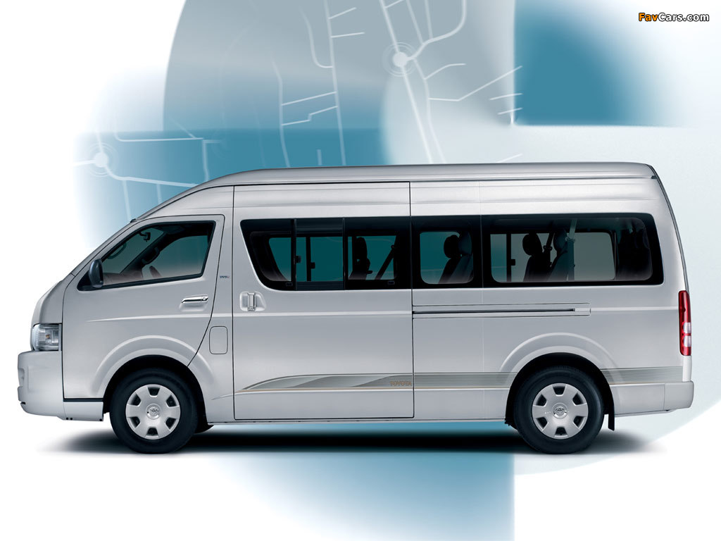 Toyota Quantum High Roof Bus 2004 wallpapers (1024 x 768)
