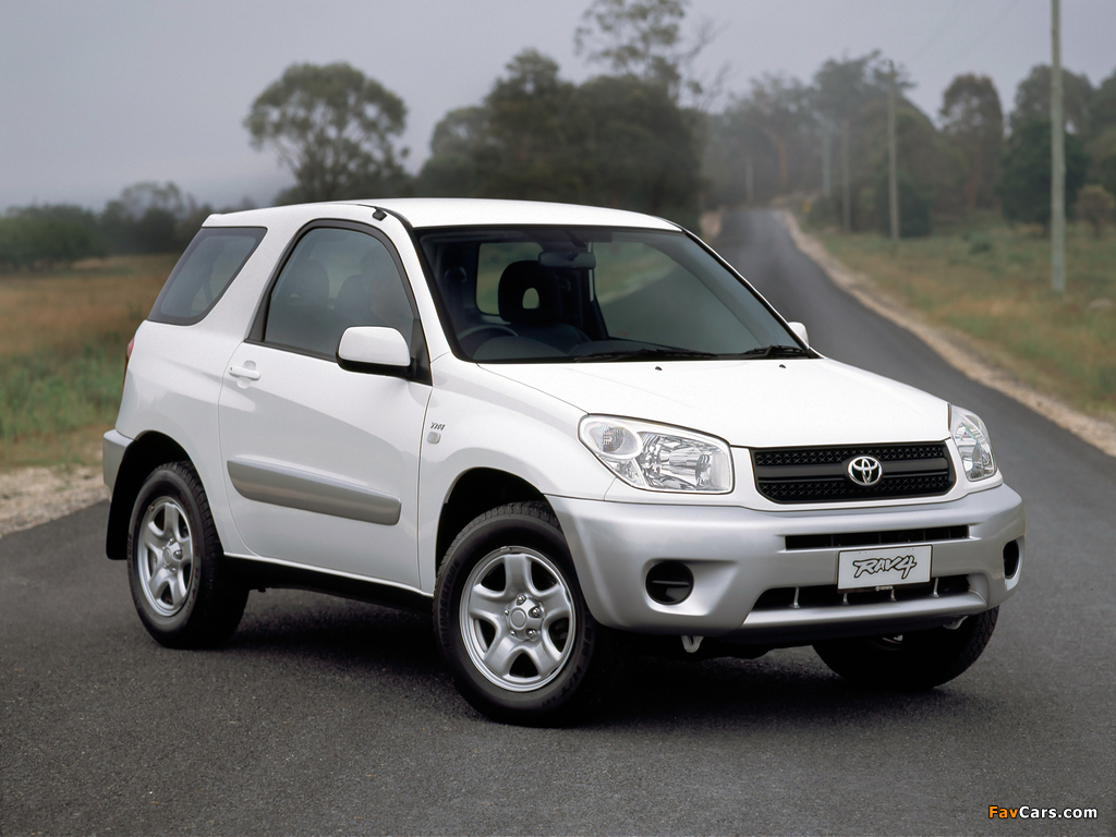 Pictures of Toyota RAV4 CV 3-door AU-spec 2003–05 (1024 x 768)