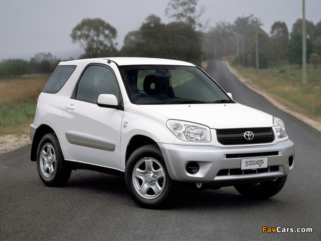 Pictures of Toyota RAV4 CV 3-door AU-spec 2003–05 (640 x 480)