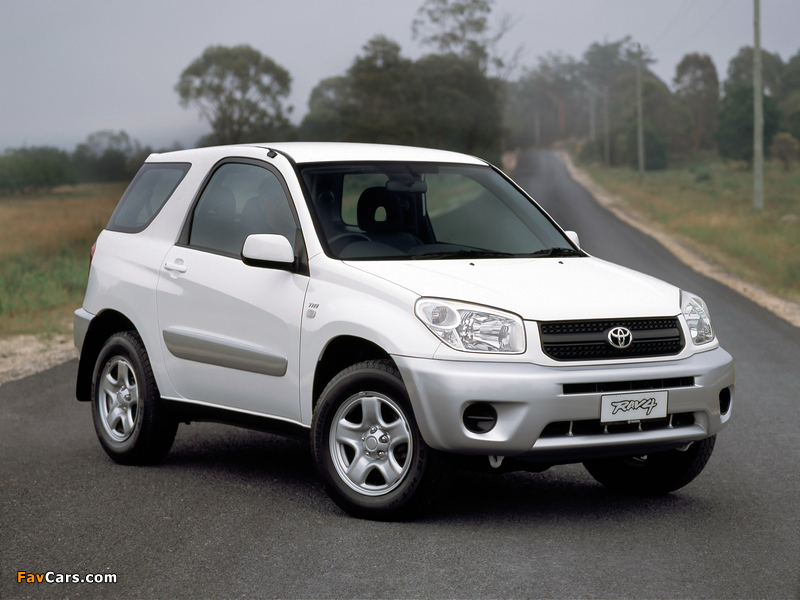 Pictures of Toyota RAV4 CV 3-door AU-spec 2003–05 (800 x 600)