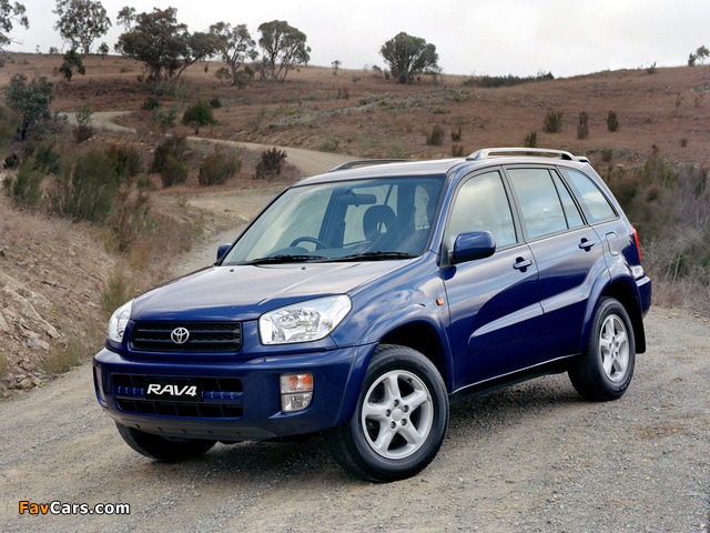 Toyota RAV4 Cruiser 5-door AU-spec 2000–03 wallpapers (640 x 480)