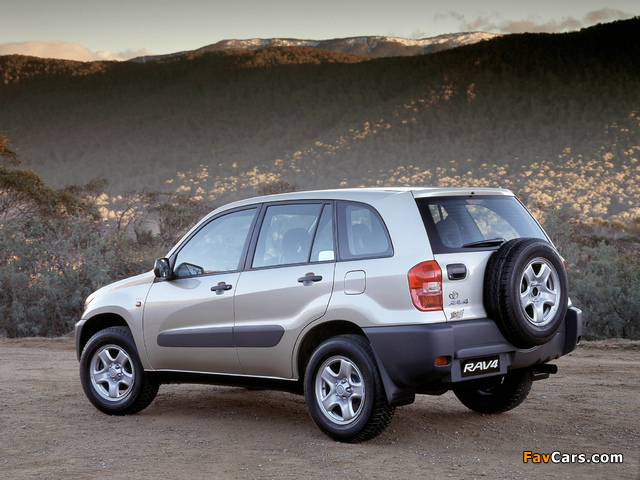 Toyota RAV4 Edge 5-door AU-spec 2000–03 wallpapers (640 x 480)