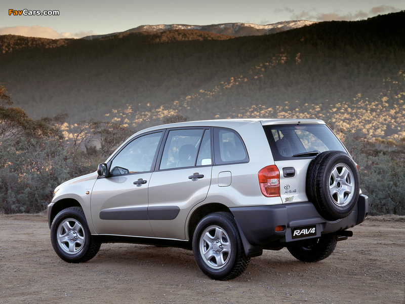 Toyota RAV4 Edge 5-door AU-spec 2000–03 wallpapers (800 x 600)