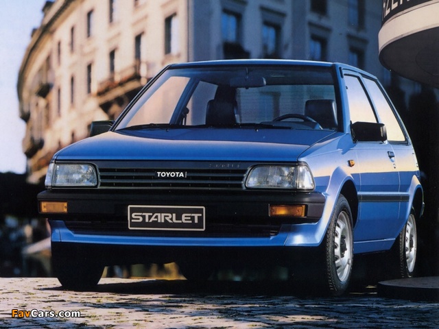 Toyota Starlet 1984–89 pictures (640 x 480)
