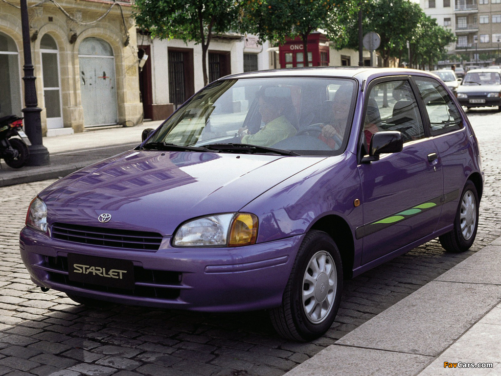 Toyota Starlet 3-door (P90) 1996–99 photos (1024 x 768)