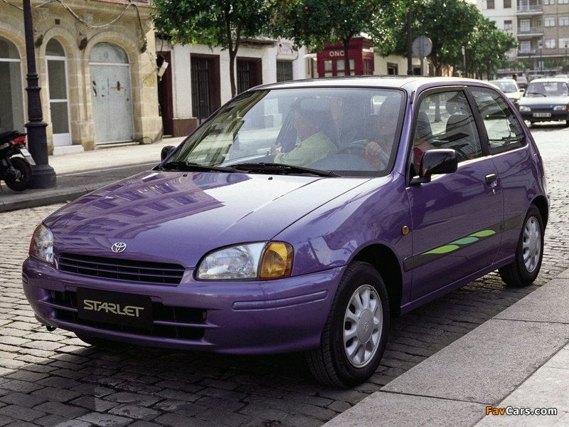 Toyota Starlet 3-door (P90) 1996–99 photos (800 x 600)