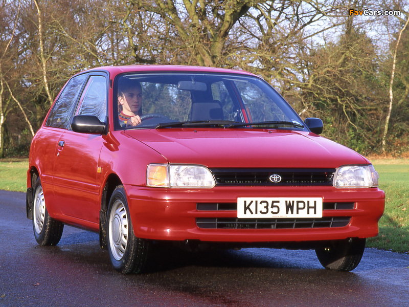 Toyota Starlet 3-door UK-spec (P80) 1990–95 wallpapers (800 x 600)