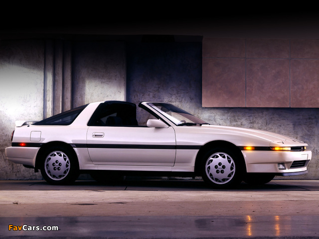 Images of Toyota Supra 3.0 Turbo Sport Roof US-spec (MA70) 1987–89 (640 x 480)