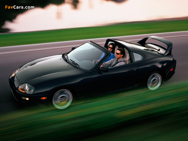 Pictures of Toyota Supra Turbo Sport Roof US-spec (JZA80) 1997–98 (640 x 480)