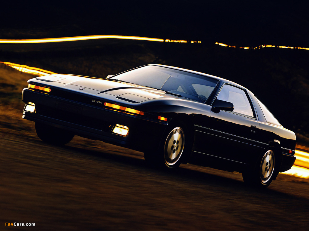 Toyota Supra 3.0 Sports Liftback US-spec (MA70) 1986–89 wallpapers (1024 x 768)