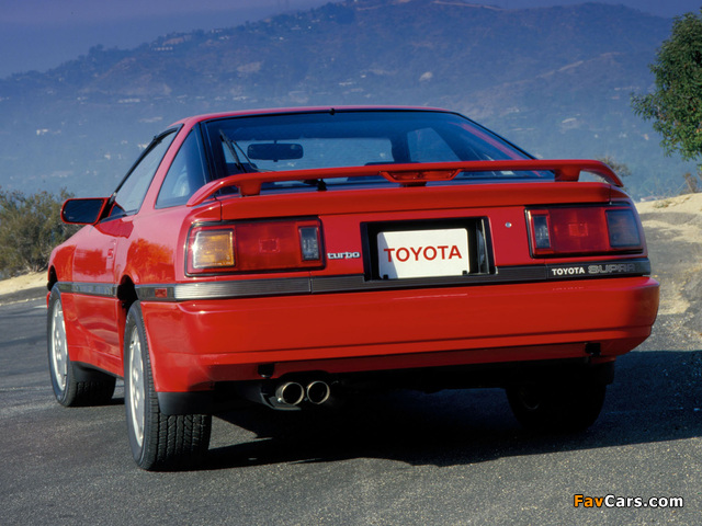 Toyota Supra 3.0 Turbo Sport Roof US-spec (MA70) 1987–89 wallpapers (640 x 480)