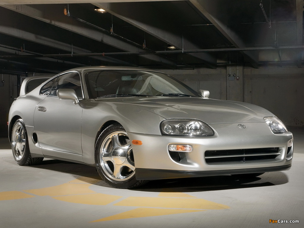 Toyota Supra Turbo Sport Roof US-spec (JZA80) 1997–98 wallpapers (1024 x 768)