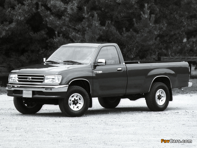 Pictures of Toyota T100 Regular Cab 4WD 1993–98 (640 x 480)