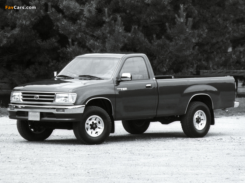 Pictures of Toyota T100 Regular Cab 4WD 1993–98 (800 x 600)