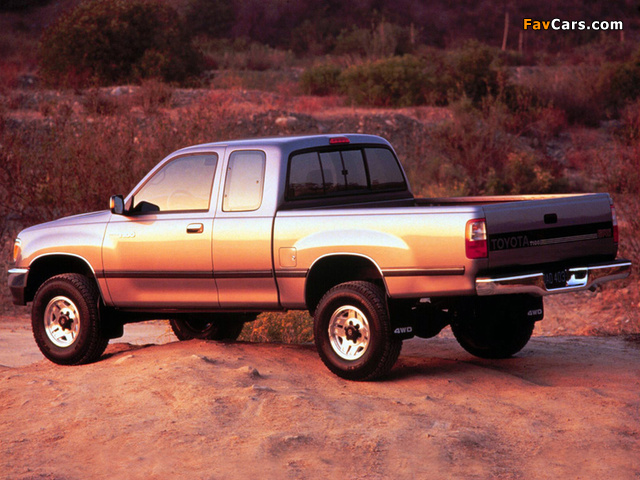 Toyota T100 Xtracab 4WD 1995–98 wallpapers (640 x 480)